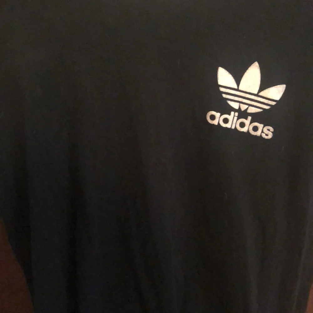 Adidas Black Tee with White Accents - Picture 4 of 4